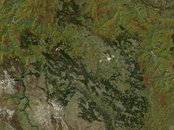 Pljevlja 黑山市 低分辨率卫星地图 — 图库照片