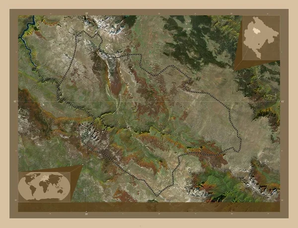 Savnik Obec Černá Hora Satelitní Mapa Nízkým Rozlišením Pomocné Mapy — Stock fotografie