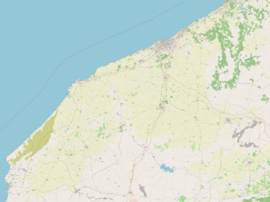 Casablanca-Settat, Fas bölgesi. Açık Sokak Haritası