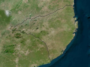 Nampula, Mozambik vilayeti. Yüksek çözünürlüklü uydu haritası
