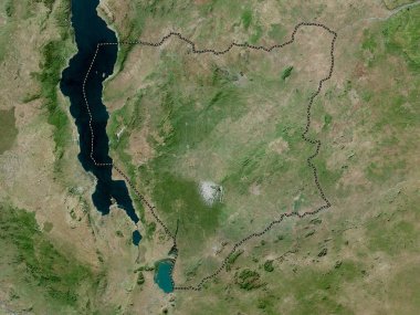 Nassa, Mozambik vilayeti. Yüksek çözünürlüklü uydu haritası