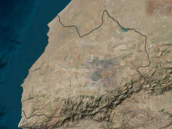 Marrakech Safi Regione Del Marocco Mappa Satellitare Alta Risoluzione — Foto Stock