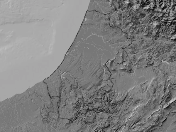 Рабат Сале Кенитра Область Марокко Карта Высот Билевеля Озерами Реками — стоковое фото