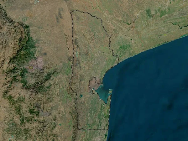 Maputo Província Moçambique Mapa Satélite Alta Resolução — Fotografia de Stock