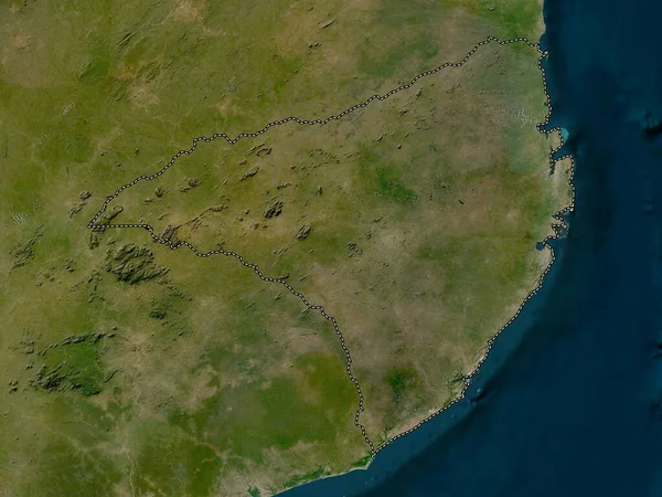 stock image Nampula, province of Mozambique. Low resolution satellite map