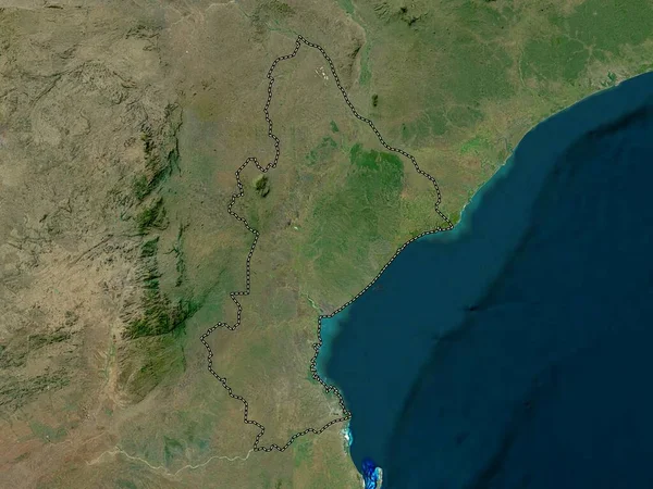 莫桑比克索法拉省 高分辨率卫星地图 — 图库照片