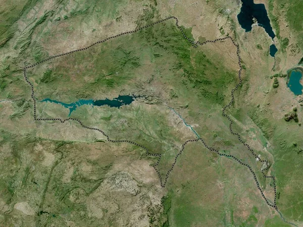 Tete Provincie Mosambik Satelitní Mapa Vysokým Rozlišením — Stock fotografie