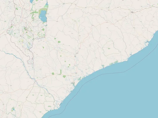Zambezia Province Mozambique Open Street Map — Stock Photo, Image