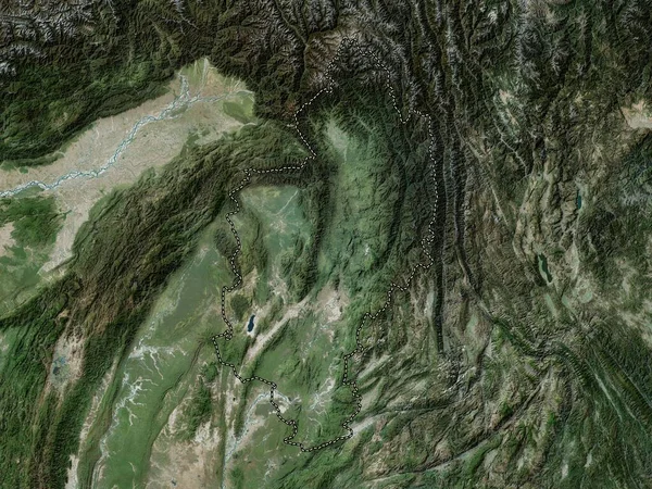 Kachin Delstaten Myanmar Högupplöst Satellitkarta — Stockfoto