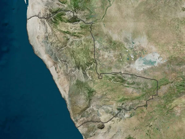 Kunene Região Namíbia Mapa Satélite Alta Resolução — Fotografia de Stock