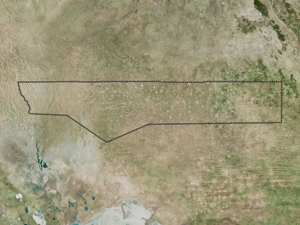 Ohangwena Region Namibia High Resolution Satellite Map — Stock Photo, Image