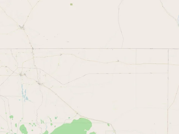 Ohangwena Region Namibia Open Street Map — Stockfoto
