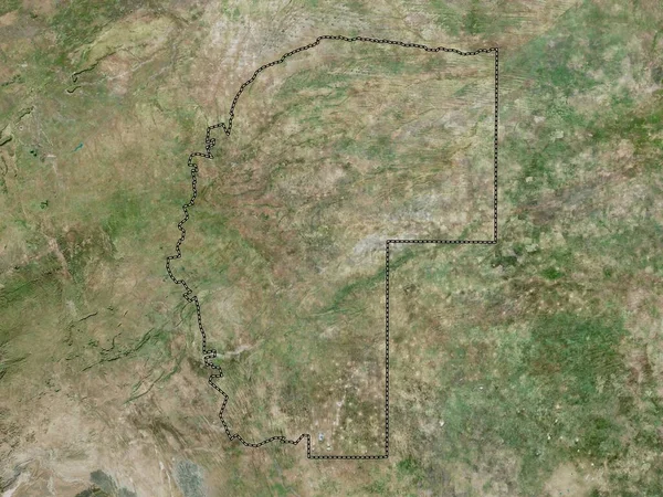 Omaheke Namíbia Régiója Nagyfelbontású Műholdas Térkép — Stock Fotó