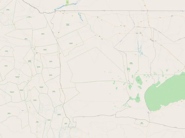 Omusati Περιφέρεια Ναμίμπια Άνοιγμα Χάρτη Οδών — Φωτογραφία Αρχείου
