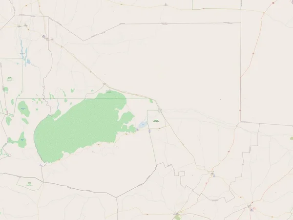Oshikoto Region Namibii Otwarta Mapa Ulic — Zdjęcie stockowe