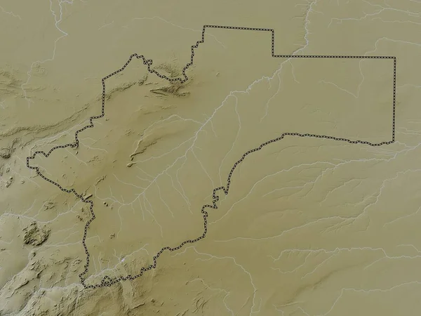 Otjozondjupa Περιφέρεια Ναμίμπια Υψόμετρο Χάρτη Χρωματισμένο Wiki Στυλ Λίμνες Και — Φωτογραφία Αρχείου