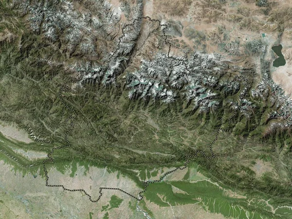 Västra Delen Nepal Högupplöst Satellitkarta — Stockfoto