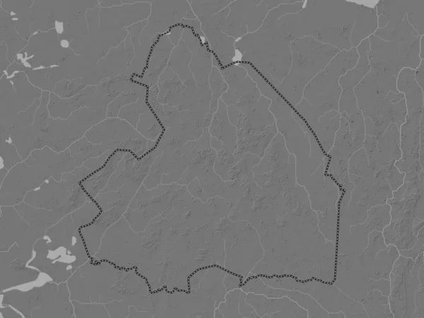 Drenthe Provincia Dei Paesi Bassi Mappa Dell Elevazione Bilivello Con — Foto Stock