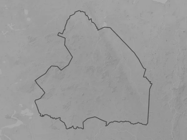 Drenthe Επαρχία Κάτω Χωρών Υψόμετρο Γκρι Χάρτη Λίμνες Και Ποτάμια — Φωτογραφία Αρχείου