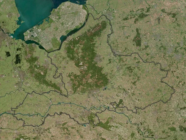 Gelderland Hollanda Vilayeti Yüksek Çözünürlüklü Uydu Haritası — Stok fotoğraf