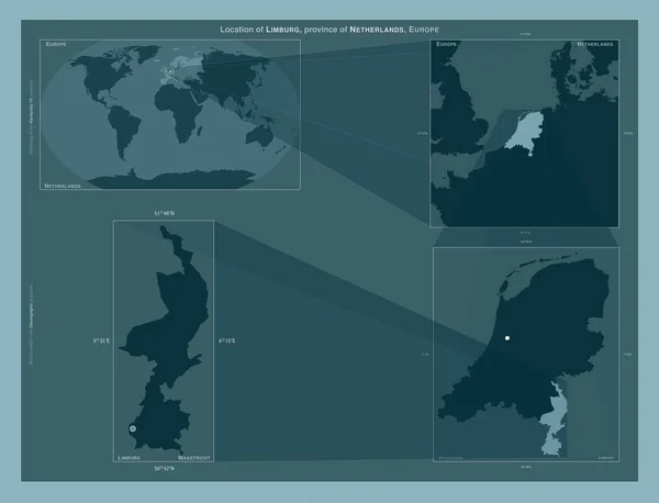 부르크 도표는 규모의 지도에서 지역의 위치를 줍니다 프레임 Png 모양의 — 스톡 사진