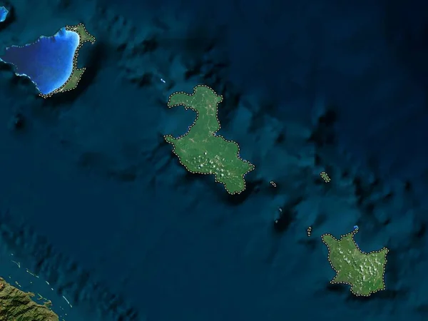 Iles Loyaute Provinz Neukaledonien Hochauflösende Satellitenkarte — Stockfoto
