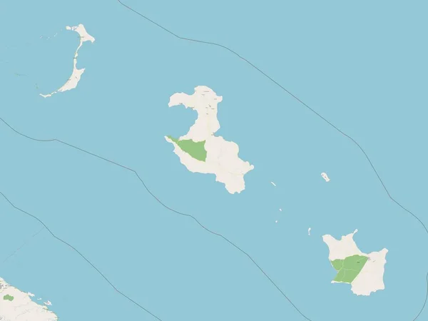Iles Loyaute Provincie Nová Kaledonie Otevřít Mapu Ulice — Stock fotografie