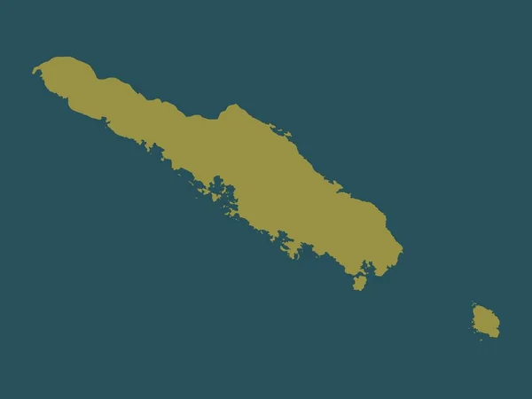 新喀里多尼亚省 固体颜色形状 — 图库照片