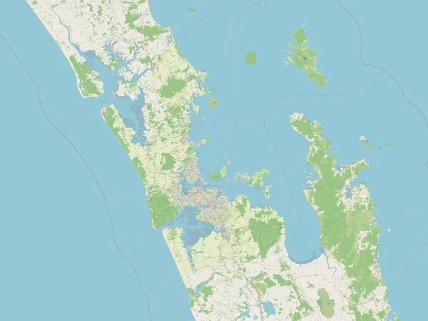 Auckland Consejo Regional Nueva Zelanda Mapa Calle Abierto — Foto de Stock
