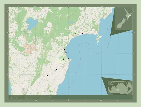 Хокс Бей Региональный Совет Новой Зеландии Карта Улиц Места Расположения — стоковое фото