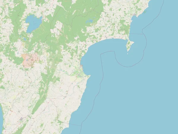 Затока Хоук Регіональна Рада Нової Зеландії Відкрита Карта Вулиць — стокове фото
