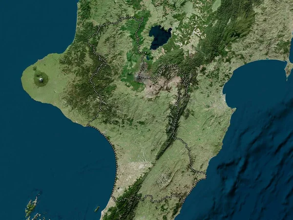 Manawatu Wanganui Nya Zeelands Regionfullmäktige Högupplöst Satellitkarta — Stockfoto
