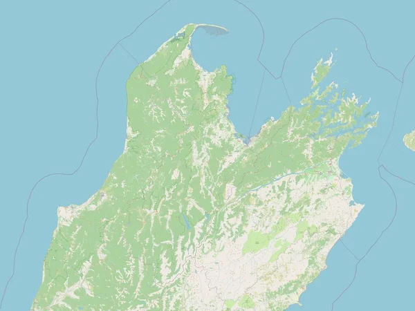 Нельсон Унитарное Управление Новой Зеландии Карта Улиц — стоковое фото