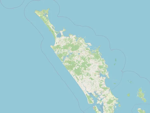 Northland Consejo Regional Nueva Zelanda Mapa Calle Abierto — Foto de Stock
