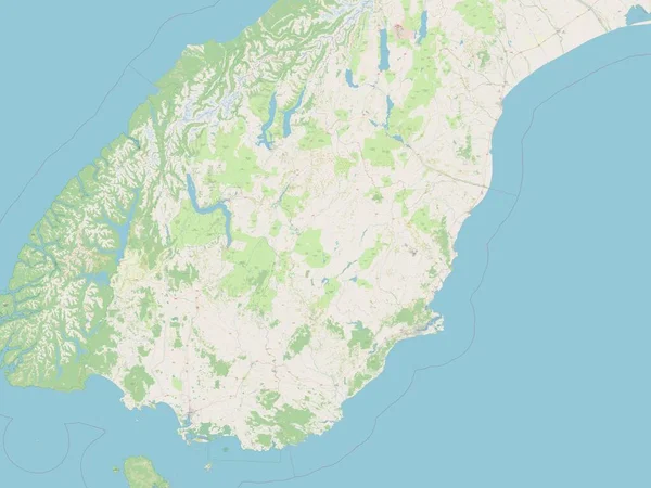 Otago Consejo Regional Nueva Zelanda Mapa Calle Abierto — Foto de Stock