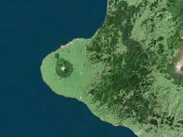 Taranaki Consiglio Regionale Della Nuova Zelanda Mappa Satellitare Bassa Risoluzione — Foto Stock