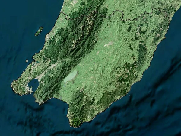 Wellington Regionfullmäktige Nya Zeeland Lågupplöst Satellitkarta — Stockfoto