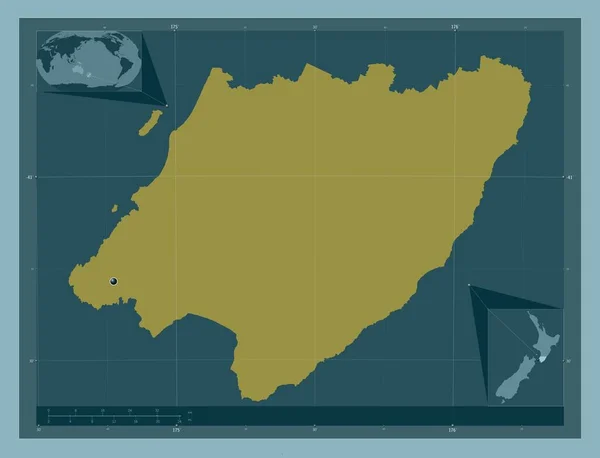 Веллингтон Региональный Совет Новой Зеландии Твердая Форма Цвета Вспомогательные Карты — стоковое фото