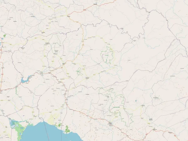 Boaco Departement Von Nicaragua Open Street Map — Stockfoto