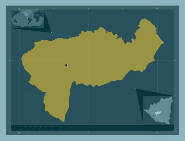 博阿科 尼加拉瓜省固体的颜色形状 角辅助位置图 — 图库照片