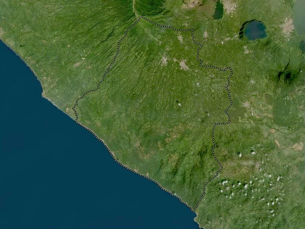 Carazo Nikaragua Bölümü Düşük Çözünürlüklü Uydu Haritası — Stok fotoğraf