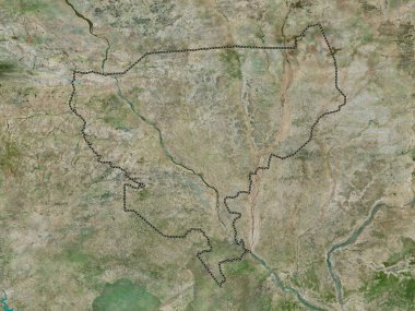 Tillabery, Nijer Bölümü. Yüksek çözünürlüklü uydu haritası