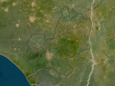 Edo, Nijerya Eyaleti. Düşük çözünürlüklü uydu haritası