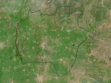 Ekiti, Nijerya eyaleti. Yüksek çözünürlüklü uydu haritası