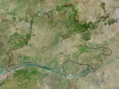 Nassarawa, Nijerya Eyaleti. Yüksek çözünürlüklü uydu haritası