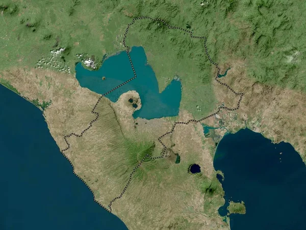Managua Nikaragua Bölümü Yüksek Çözünürlüklü Uydu Haritası — Stok fotoğraf