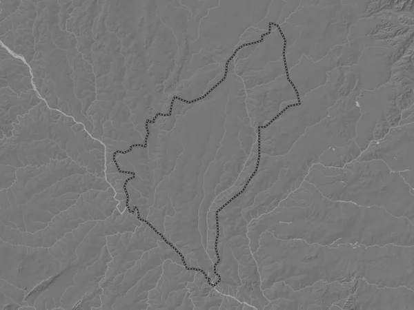 Dosso Departamento Níger Mapa Elevación Bilevel Con Lagos Ríos —  Fotos de Stock