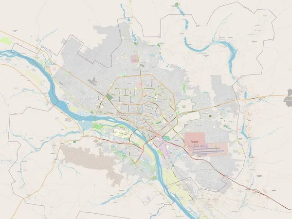 Niamey Hlavní Město Nigeru Otevřít Mapu Ulice — Stock fotografie