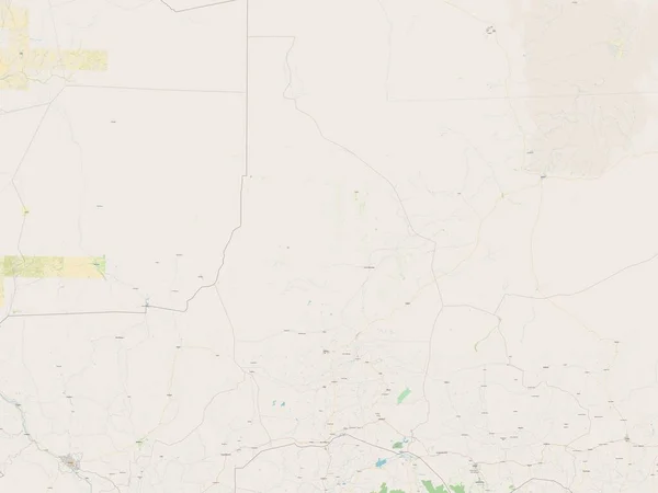 Ταχούα Τμήμα Νίγηρα Άνοιγμα Χάρτη Οδών — Φωτογραφία Αρχείου