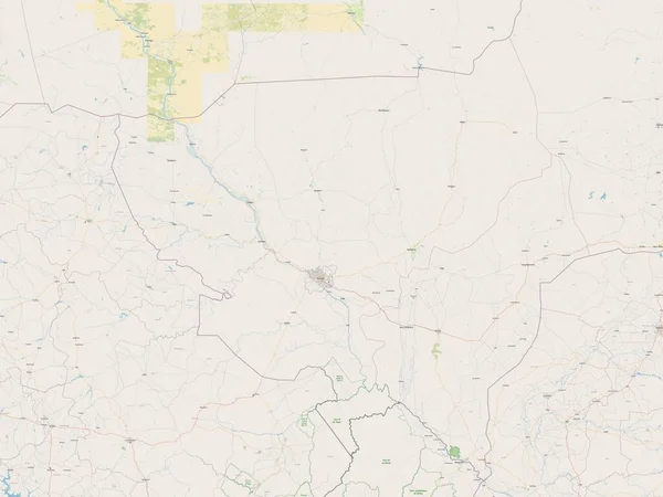 Tillabery Department Niger Відкрита Карта Вулиць — стокове фото